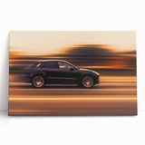 Speed Motion Photography Wall Art – Abstract Car in Sunset Tones