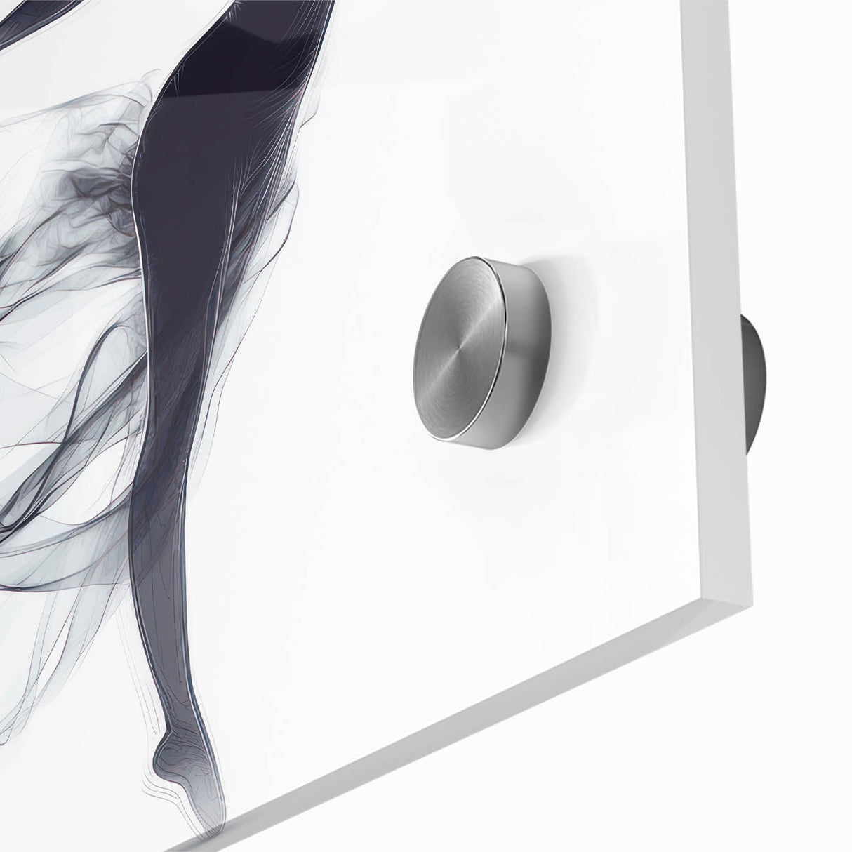 Smoky Grace – Minimalist Emotive Ballerina Silhouette Wall Art