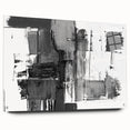 Black & White Abstract Bedroom Wall Art - Modern Canvas & Acrylic