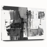 Black & White Abstract Bedroom Wall Art - Modern Canvas & Acrylic