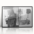 Black & White Abstract Bedroom Wall Art - Modern Canvas & Acrylic