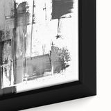 Black & White Abstract Bedroom Wall Art - Modern Canvas & Acrylic