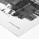 Black & White Abstract Bedroom Wall Art - Modern Canvas & Acrylic