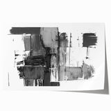 Black & White Abstract Bedroom Wall Art - Modern Canvas & Acrylic