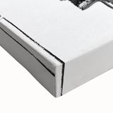 Black & White Abstract Bedroom Wall Art - Modern Canvas & Acrylic