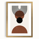 Framed Dining Room Prints – Geometric Abstract Canvas Art