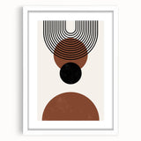 Framed Dining Room Prints – Geometric Abstract Canvas Art