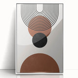 Framed Dining Room Prints – Geometric Abstract Canvas Art