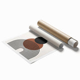 Framed Dining Room Prints – Geometric Abstract Canvas Art