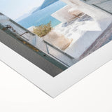 Art deco poster featuring a Greek architecture door in monochrome, printed on rolled canvas.