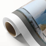 Art Deco style door with intricate Greek designs in muted earth tones on rolled canvas, suitable for dining room wall art.