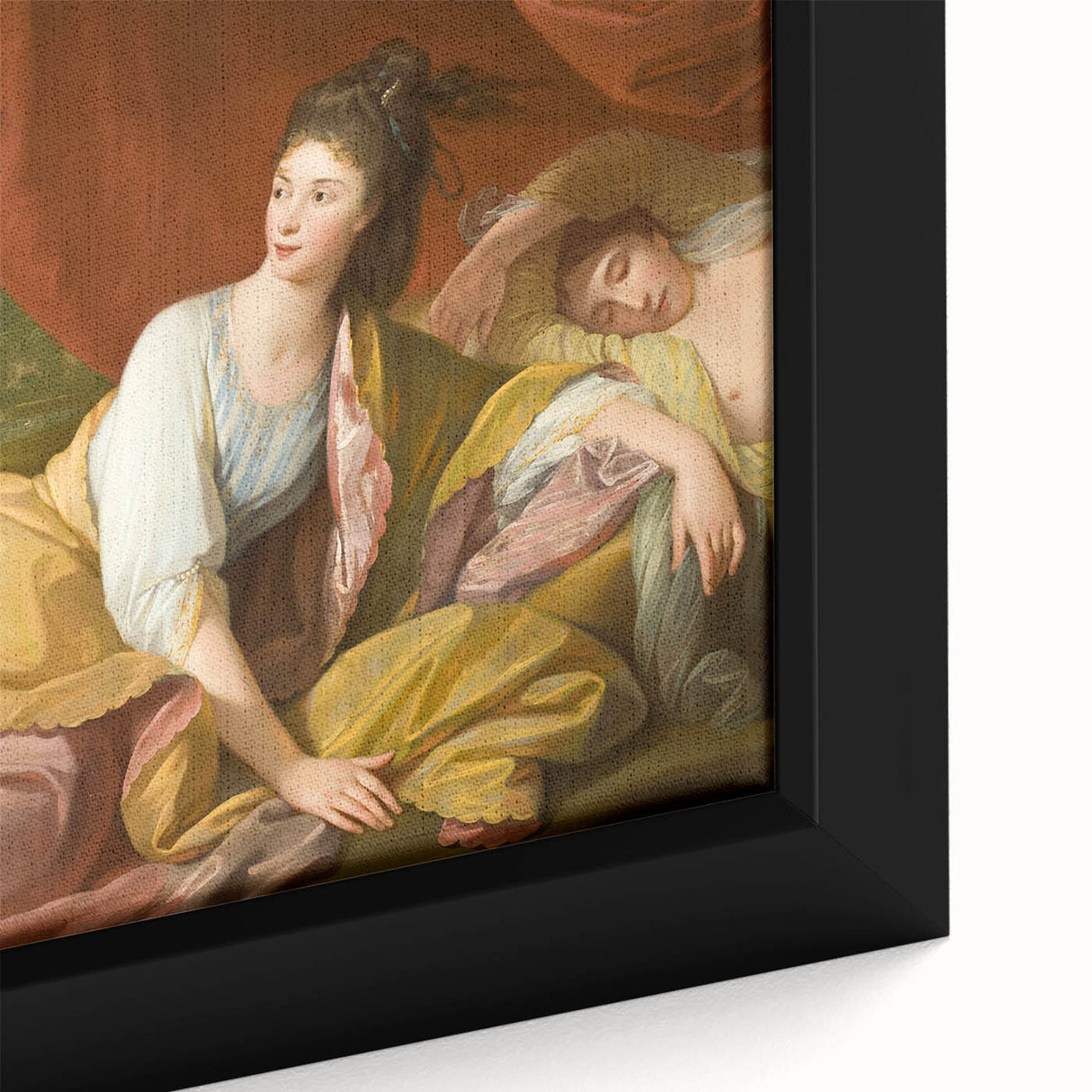 Neoclassical Art Print: Cymon and Iphigenia by West - 18th Century Classicism