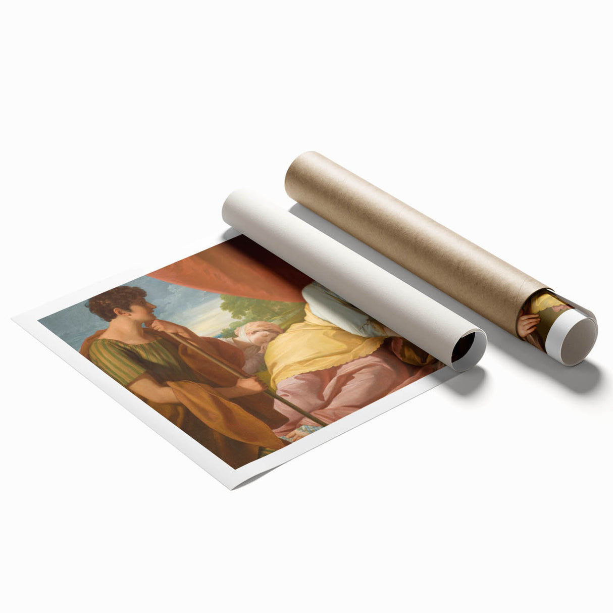 Neoclassical Art Print: Cymon and Iphigenia by West - 18th Century Classicism