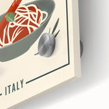 Large abstract wall art on acrylic glass featuring swirling blue and gray tones.