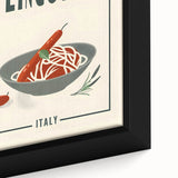 Close-up of a black framed canvas featuring colorful, textured abstract art, ideal for extra large wall art in a living room.