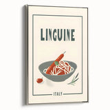 Framed canvas of a vintage landscape painting featuring colorful hills and a black sky, ideal for dining room decor.