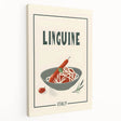 Large canvas print featuring an array of colorful dishes, ideal for kitchen wall art.