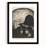 Expressionist Attraction I Print – Dramatic Black and White Wall Art