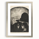 Expressionist Attraction I Print – Dramatic Black and White Wall Art