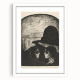Expressionist Attraction I Print – Dramatic Black and White Wall Art