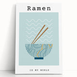 Black and white stretched canvas featuring an array of detailed food dishes, ideal for kitchen wall art.