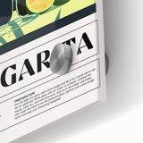 Large abstract wall art in mid-century modernist style, featuring vibrant colors on acrylic glass.