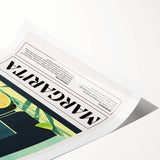 Extra large wall art featuring line art flowers in black on a white background, ideal for large living room decor.