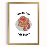 Extra large abstract art print with textured design in gold and white, framed with mat, ideal for living room decor.