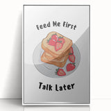 Art deco poster featuring a colorful geometric pattern on a white acrylic framed print, suitable for modern nursery decor.