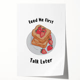 Extra large rolled print featuring colorful floral art, ideal for dining room or bathroom decor.