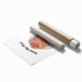 Extra large rolled print featuring a floral art design in soft pastel shades, ideal for classy bathroom wall art.