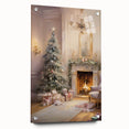 Cozy Fireplace & Christmas Tree – Classic Christmas Wall Decor