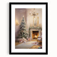 Cozy Fireplace & Christmas Tree – Classic Christmas Wall Decor