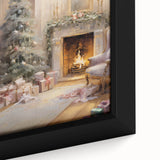 Cozy Fireplace & Christmas Tree – Classic Christmas Wall Decor