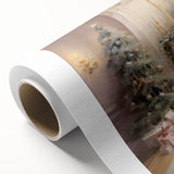 Cozy Fireplace & Christmas Tree – Classic Christmas Wall Decor