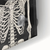 Rock On Skeleton Halloween Wall Art - Spooky Gothic Decor