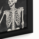 Rock On Skeleton Halloween Wall Art - Spooky Gothic Decor