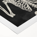 Rock On Skeleton Halloween Wall Art - Spooky Gothic Decor