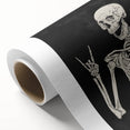 Rock On Skeleton Halloween Wall Art - Spooky Gothic Decor