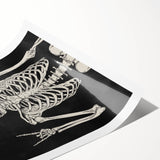 Rock On Skeleton Halloween Wall Art - Spooky Gothic Decor