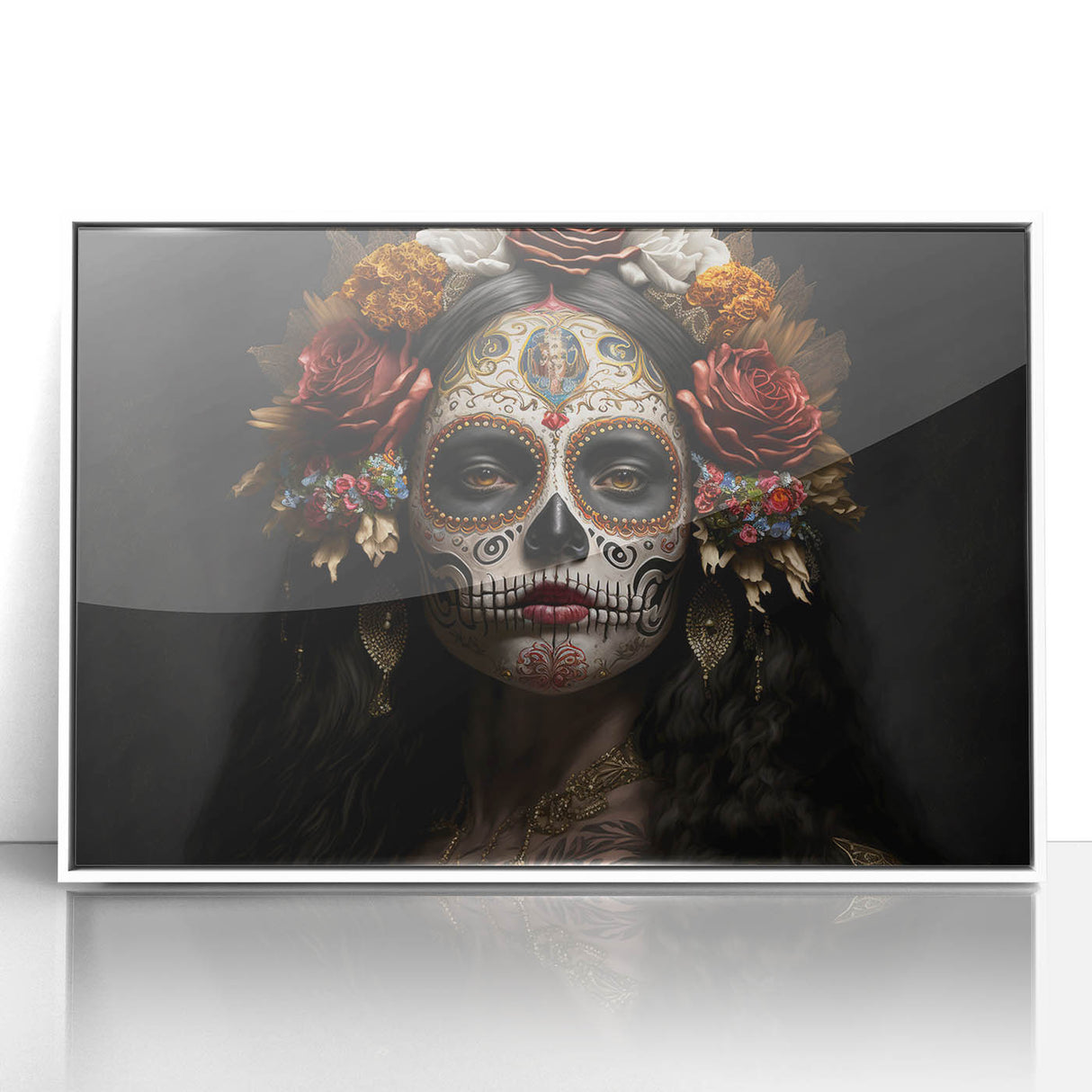 Regal Catrina Portrait – Day of the Dead Wall Art