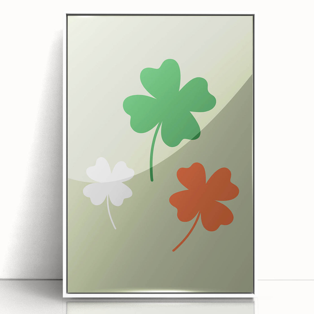 St. Patrick’s Day Wall Art - Irish Shamrock Minimalist Print