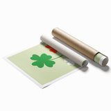 St. Patrick’s Day Wall Art - Irish Shamrock Minimalist Print