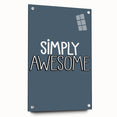 Simply Awesome - Boys Room Wall Art Kids Wall Decor