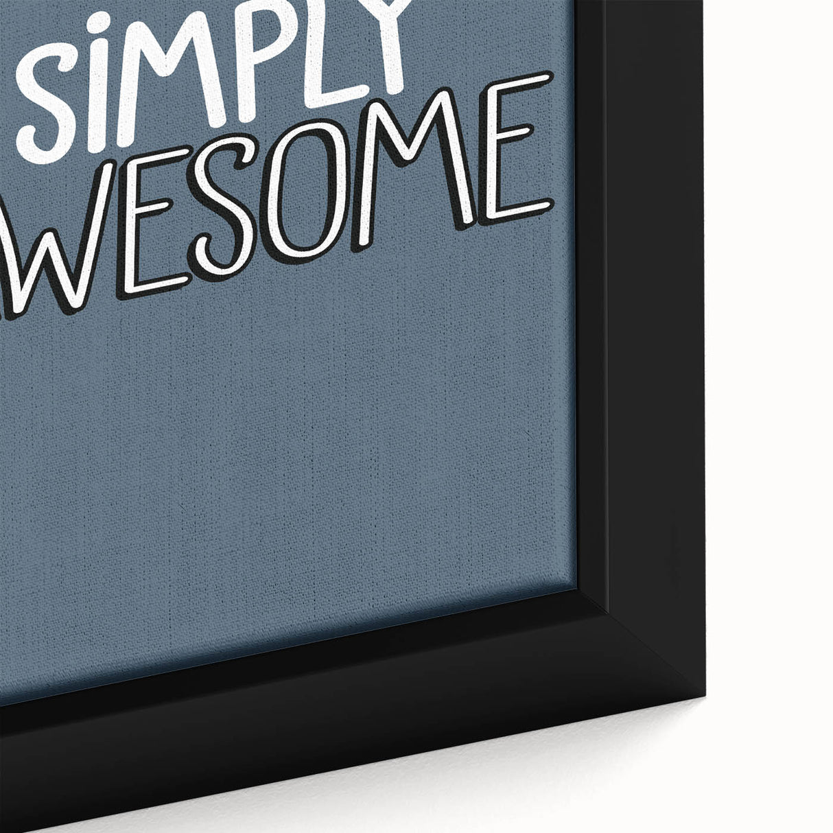 Simply Awesome - Boys Room Wall Art Kids Wall Decor
