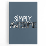 Simply Awesome - Boys Room Wall Art Kids Wall Decor