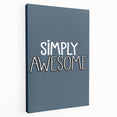 Simply Awesome - Boys Room Wall Art Kids Wall Decor