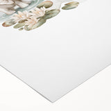 Mother and Baby Elephant Girls Room Wall Art – Nursery Print