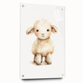 Cute Fluffy Lamb Nursery Wall Art - Baby Room Decor Print