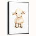Cute Fluffy Lamb Nursery Wall Art - Baby Room Decor Print
